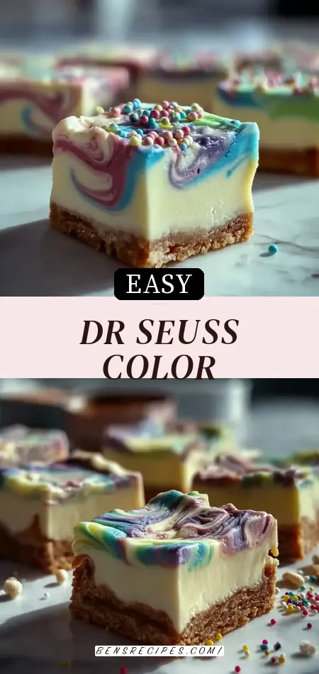 Creamy Dr. Seuss Color Pop Yogurt Swirl Bars