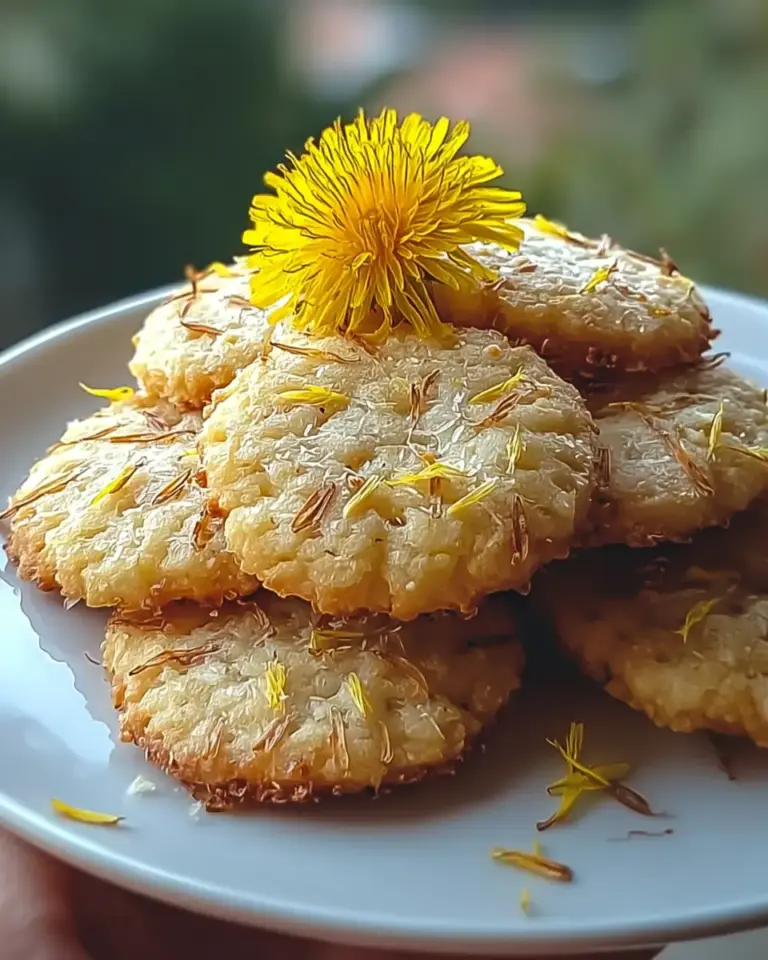 A delicious plate of Dandelion Cookies