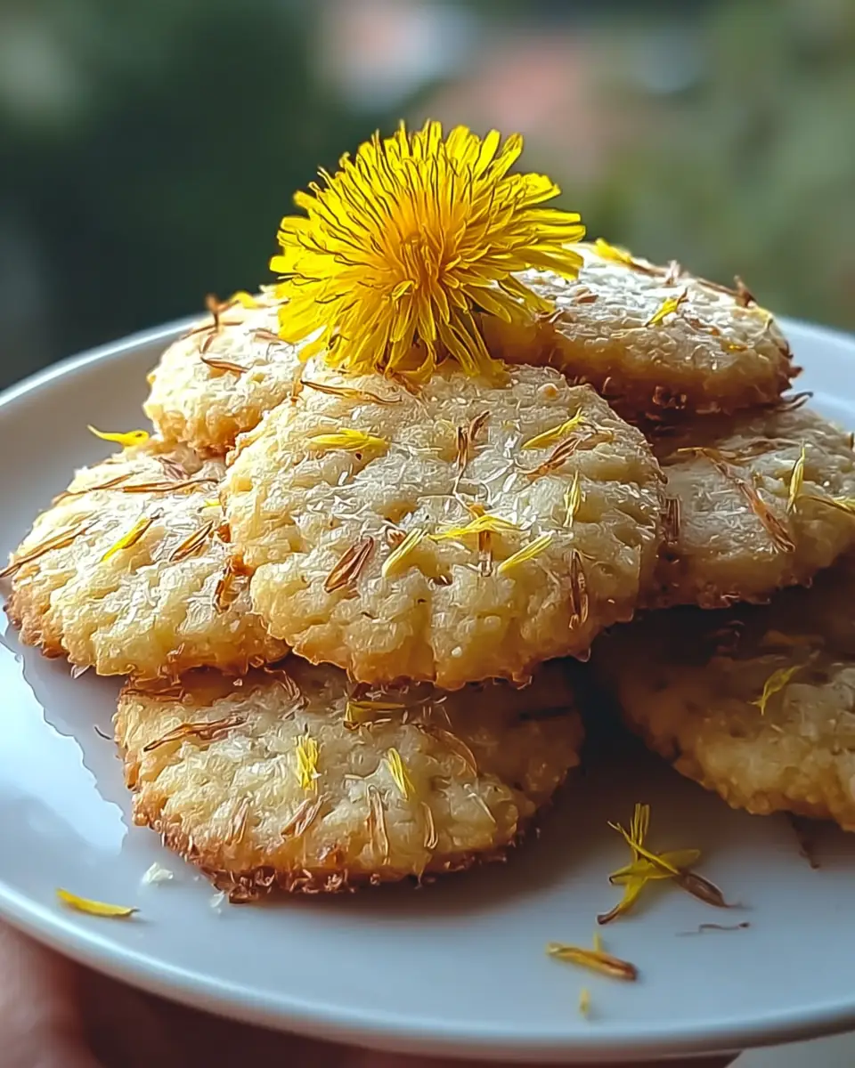 A delicious plate of Dandelion Cookies