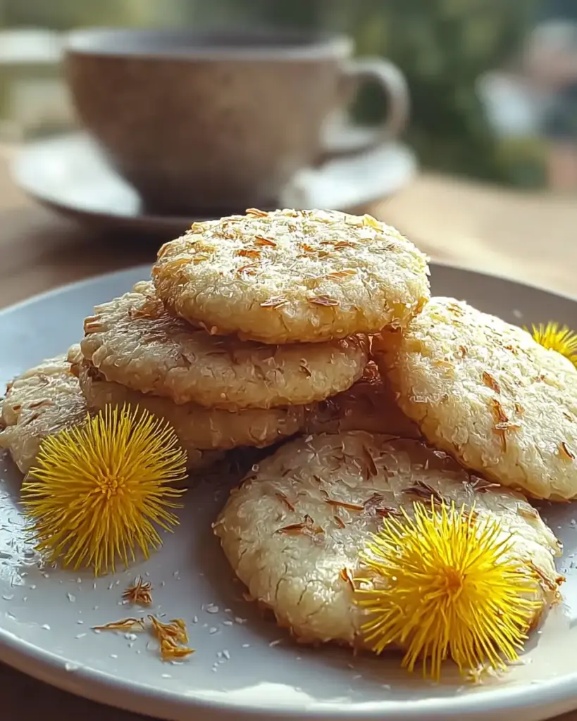 A delicious plate of Dandelion Cookies