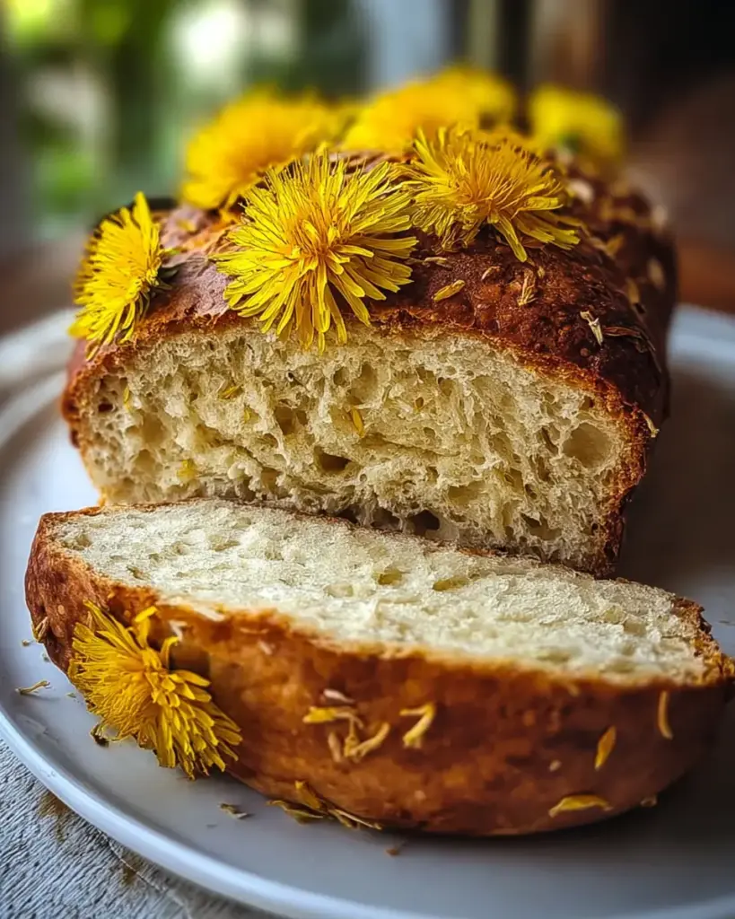 A delicious plate of Dandelion bread