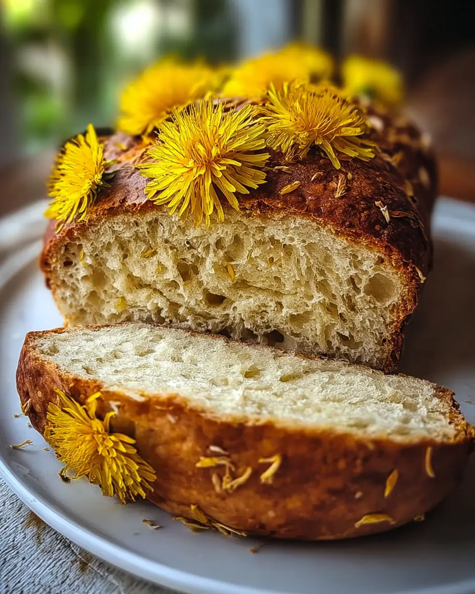 A delicious plate of Dandelion bread