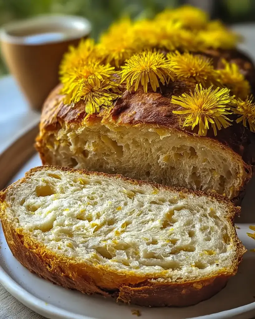 A delicious plate of Dandelion bread
