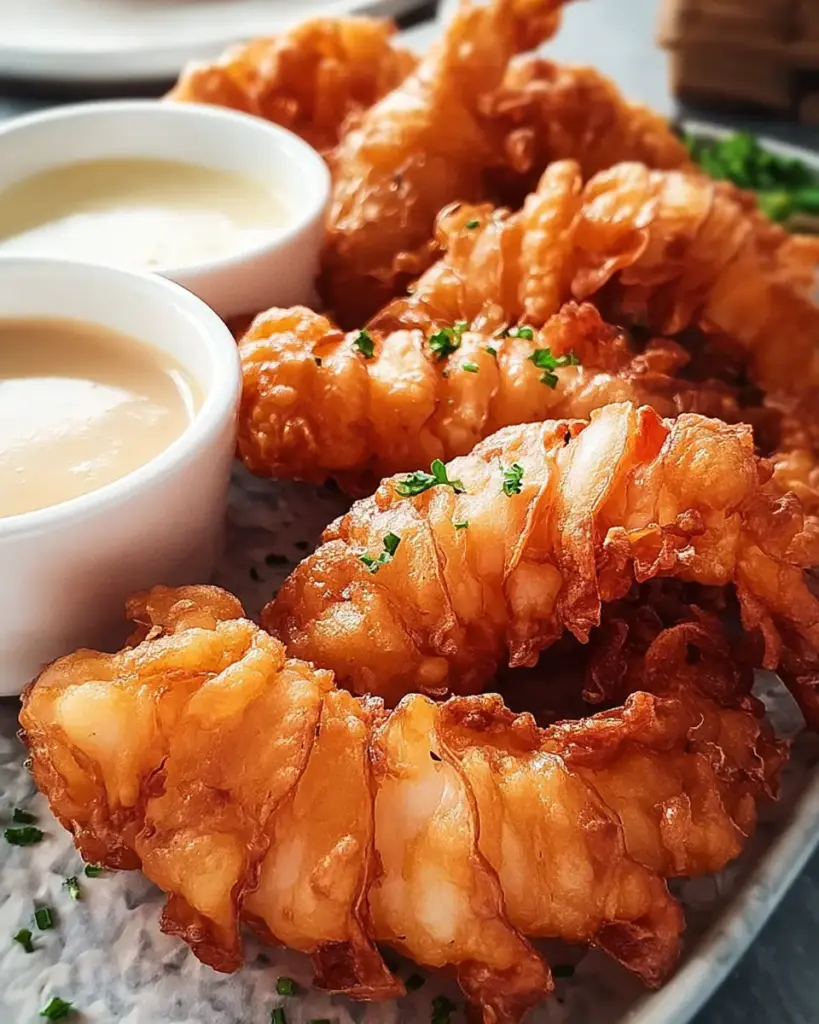 A delicious plate of Deep-Fried Lobster Tails Recipe