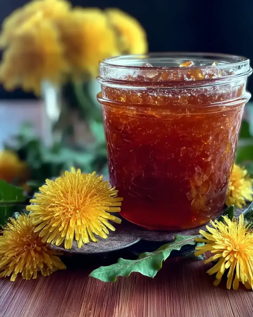 A delicious plate of Delicious Dandelion Jelly Recipe Easy Homemade Sweet Floral Jelly