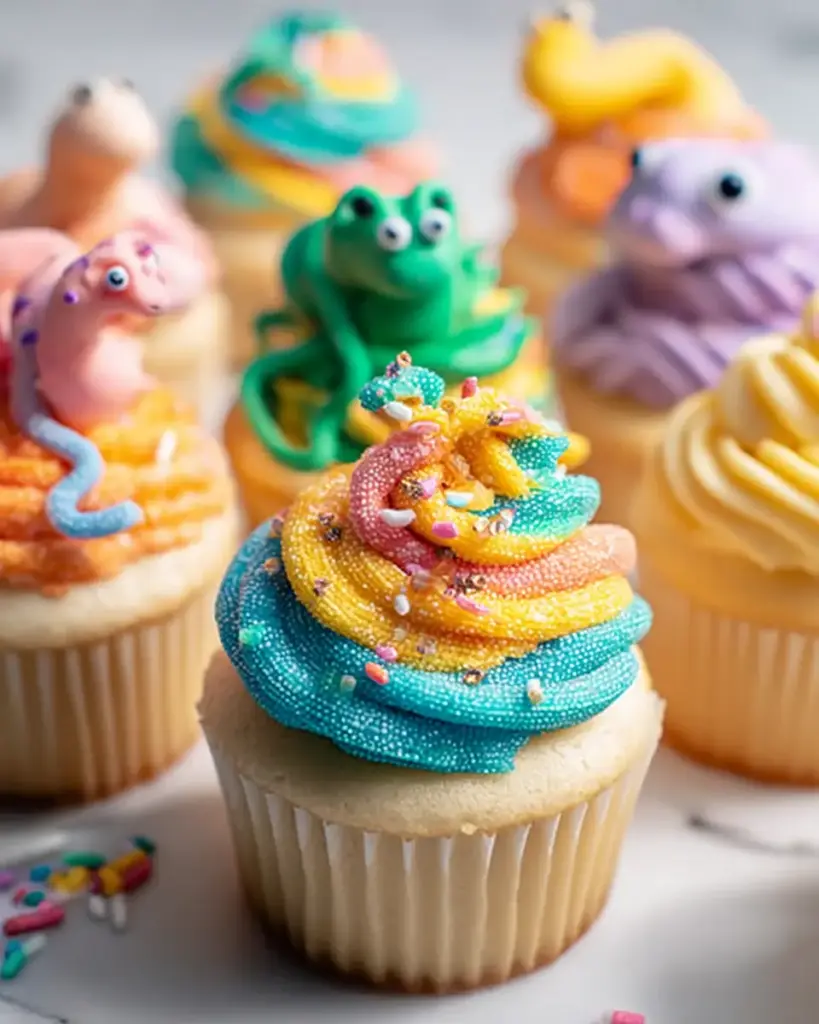 A delicious plate of Dr. Seuss Cupcakes Put Me in the Zoo: Enjoy Fun Baking!