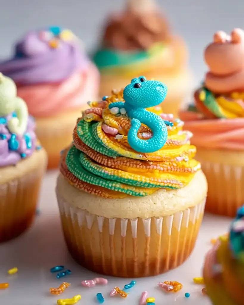 A delicious plate of Dr. Seuss Cupcakes Put Me in the Zoo: Enjoy Fun Baking!