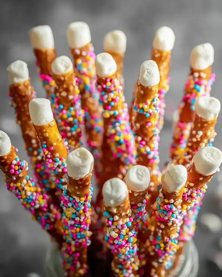 A delicious plate of Dr. Seuss Truffula Tree Pretzel Rods Recipe to Delight Kids!