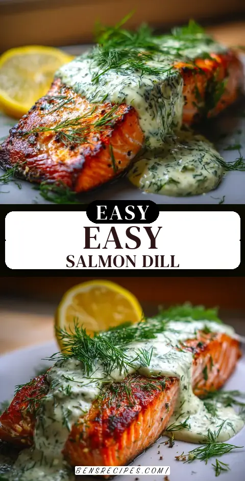 20-Minute Baked Salmon with Dill Sauce – Irresistibly Easy