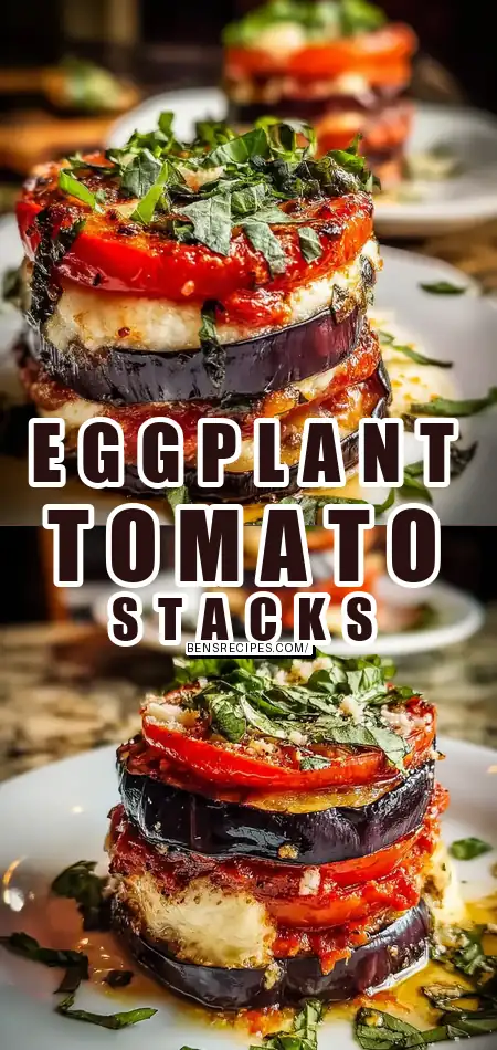 Baked Eggplant and Tomato Stacks