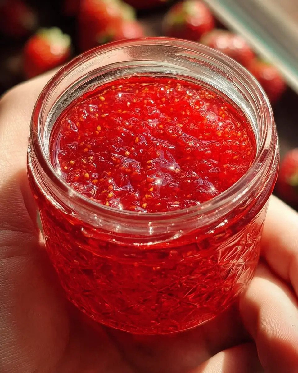 A delicious plate of Easiest Foolproof Strawberry Freezer Jam No Canning: A Sweet Truth
