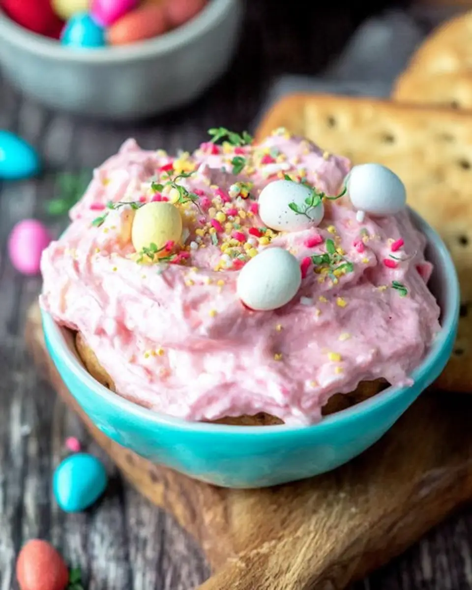 A delicious plate of Easy Easter Dip Recipe