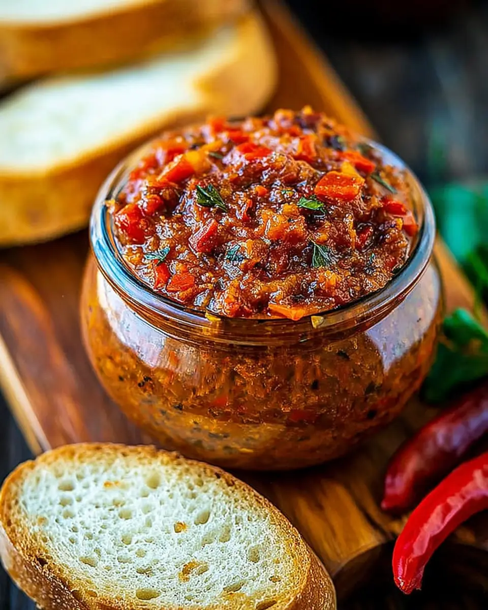 A delicious plate of Eggplant Pepper Spread: A Delicious & Easy Recipe