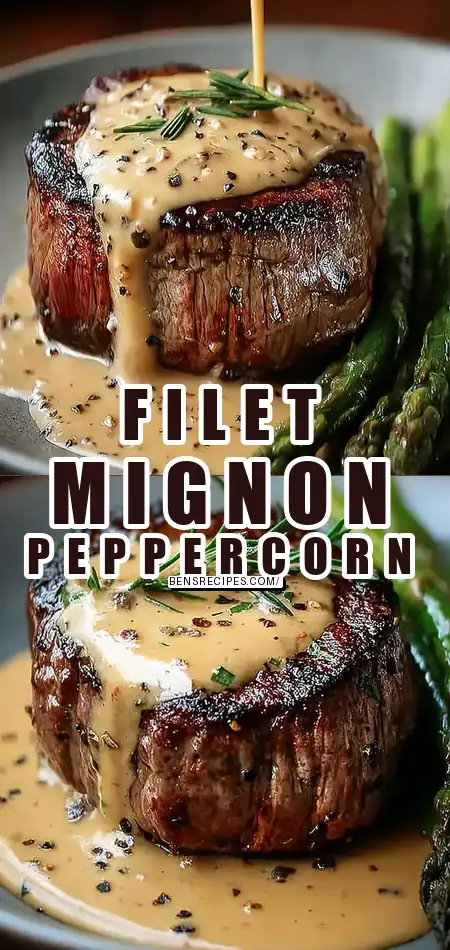Indulge in Filet Mignon with Creamy Peppercorn Sauce Tonight