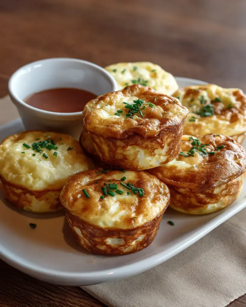 A delicious plate of Fluffy High-Protein Egg Bites – Light, Satisfying & Meal Prep Friendly