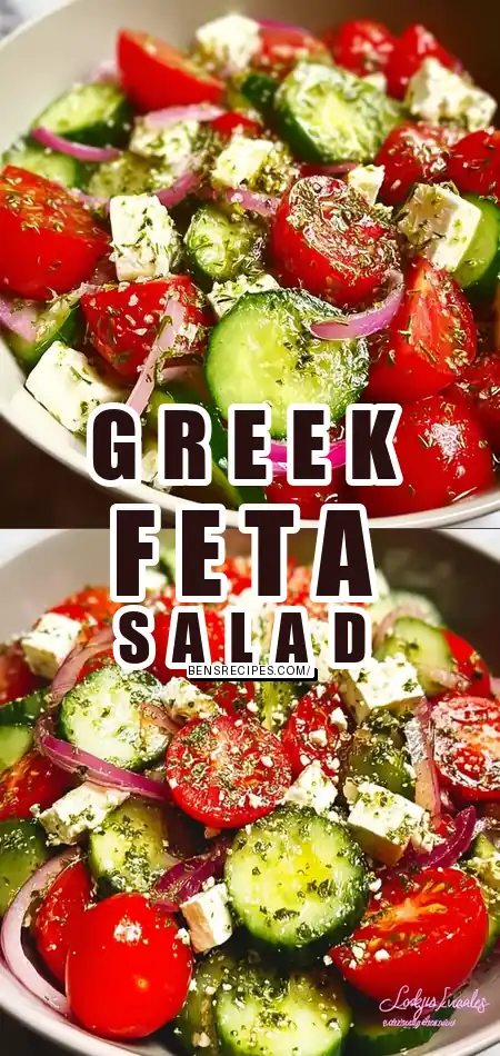 Greek Cucumber Tomato Feta Salad