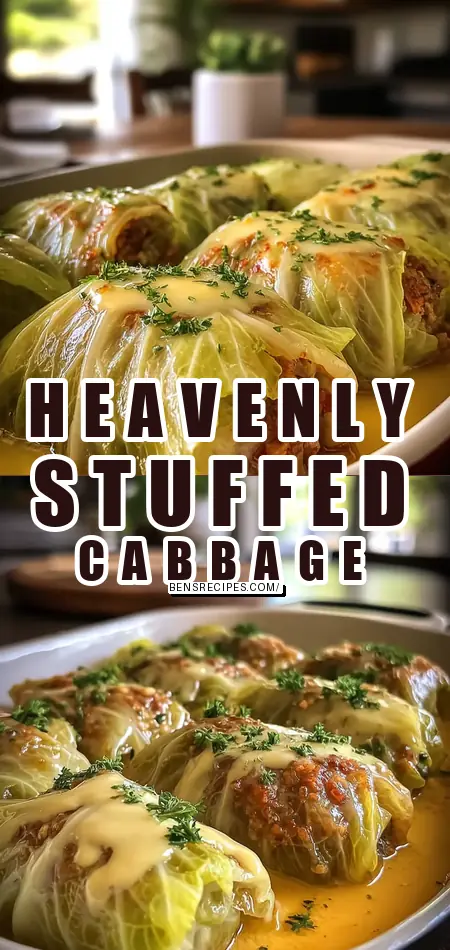 Heavenly Stuffed Cabbage Rolls with Zesty Egg-Lemon Sauce