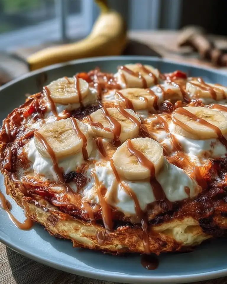 A delicious plate of High-Protein Breakfast Pizza Bowl