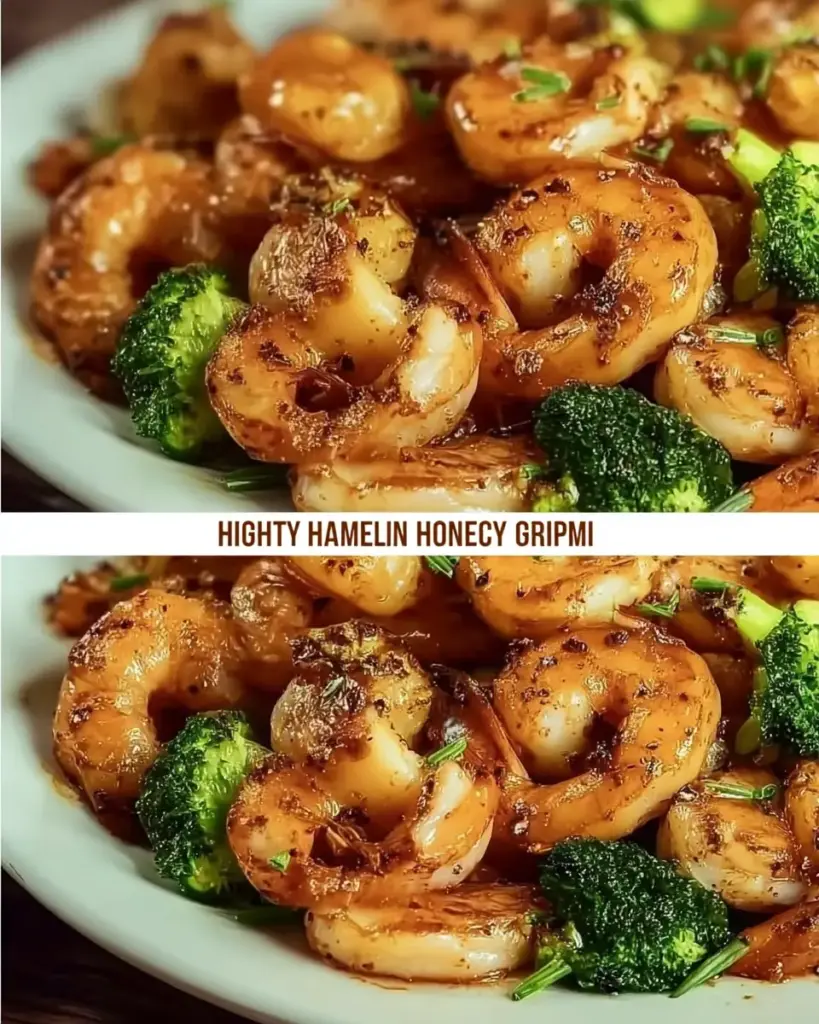 A delicious plate of High-Protein Honey Garlic Shrimp
