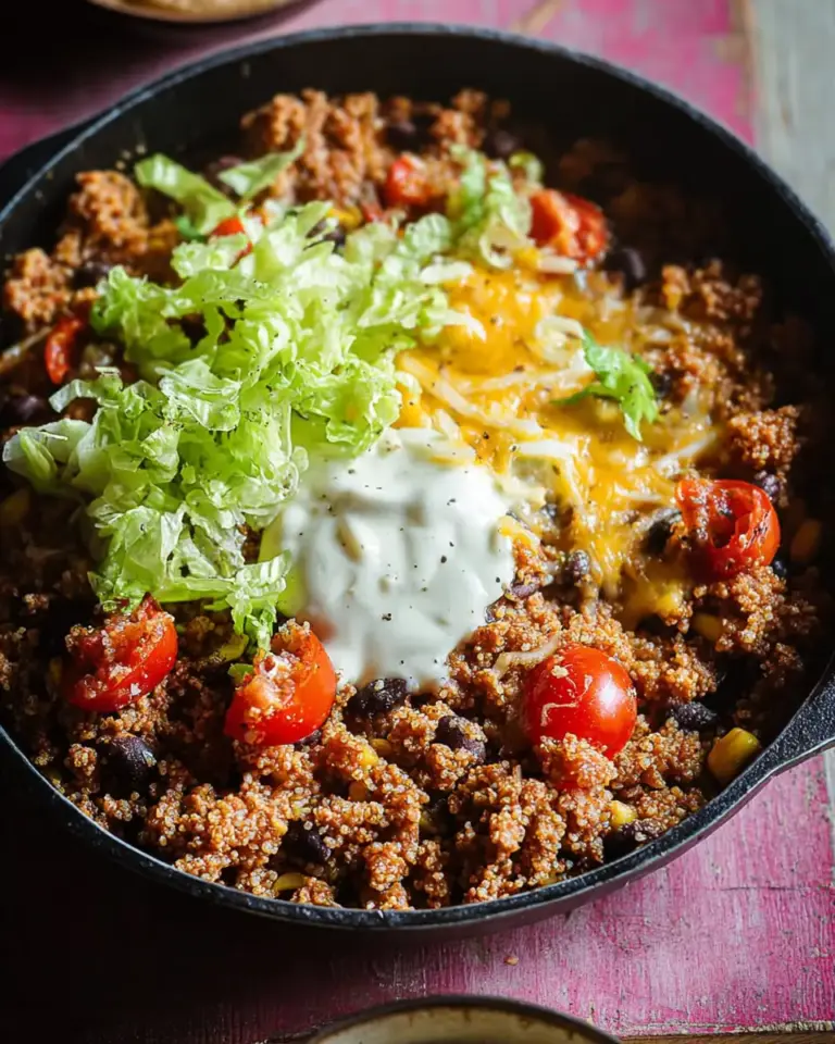 A delicious plate of High Protein Taco Bowl