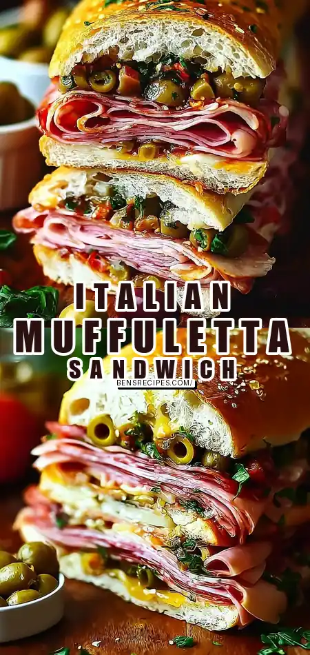 Classic Italian Muffuletta Sandwich