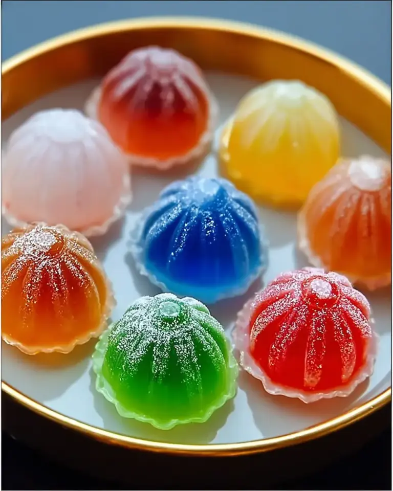 A delicious plate of Irresistible Jello Candy Melts – A Colorful Treat Made Easy