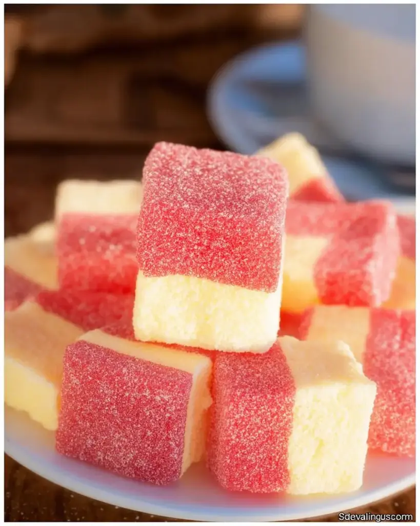 A delicious plate of JELL-O Marshmallow Candy