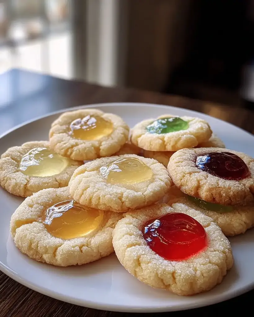 A delicious plate of Jello Sugar Cookies