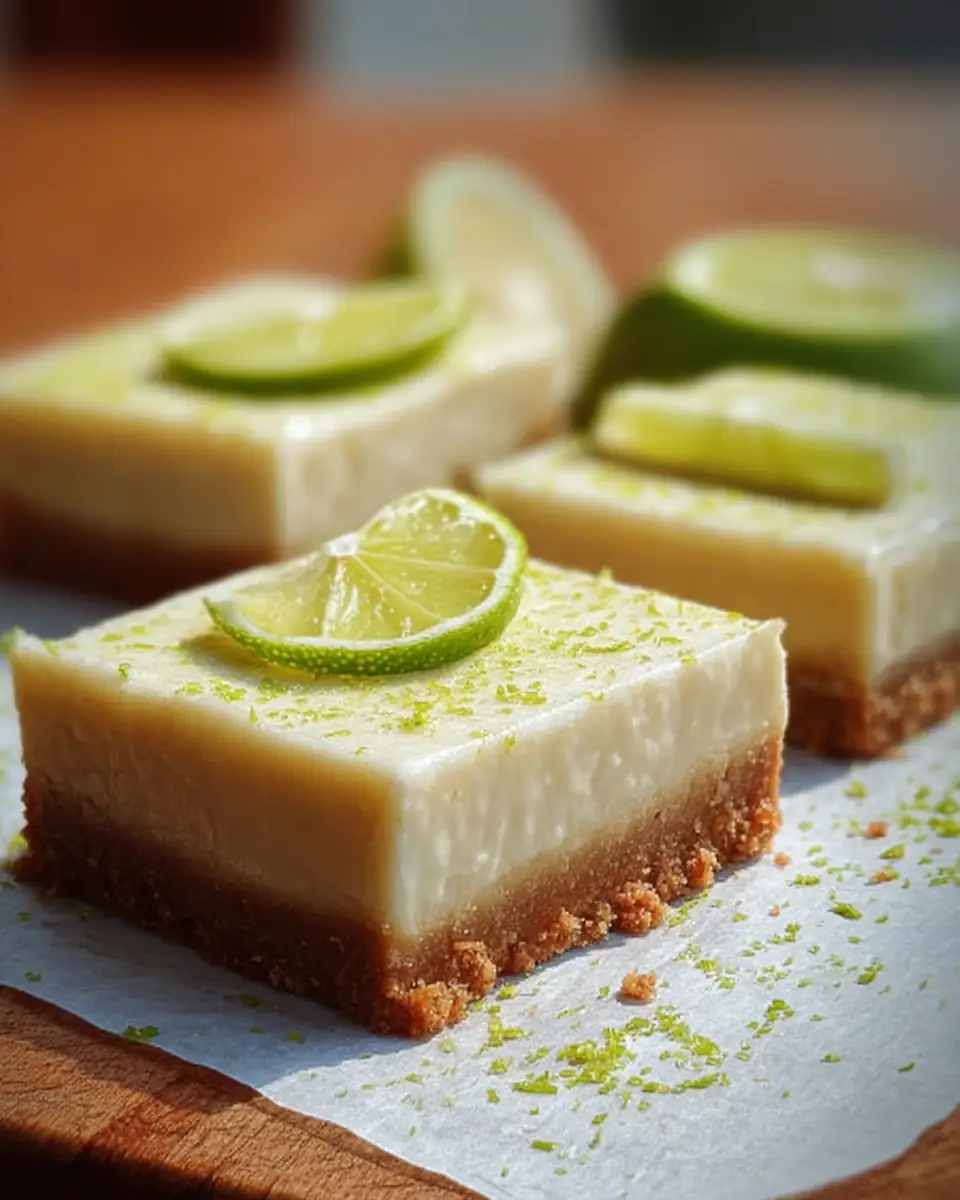 A delicious plate of Key Lime Pie Bars