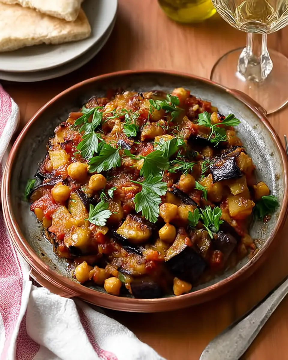A delicious plate of Lebanese Eggplant Moussaka (Maghmour) - The Ultimate Middle Eastern Comfort Dish