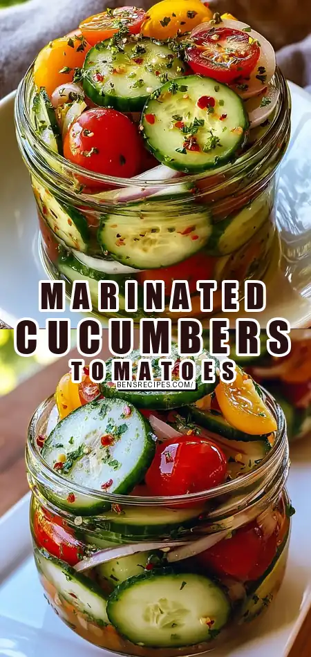 Marinated Cucumbers, Onions, and Tomatoes