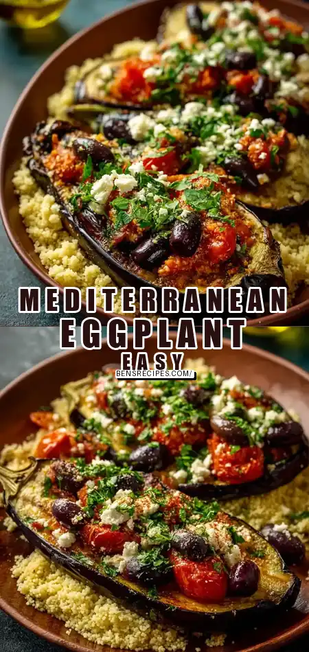 Mediterranean Stuffed Eggplant with Couscous – Easy, Flavorful, and Perfect for a Healthy Dinner