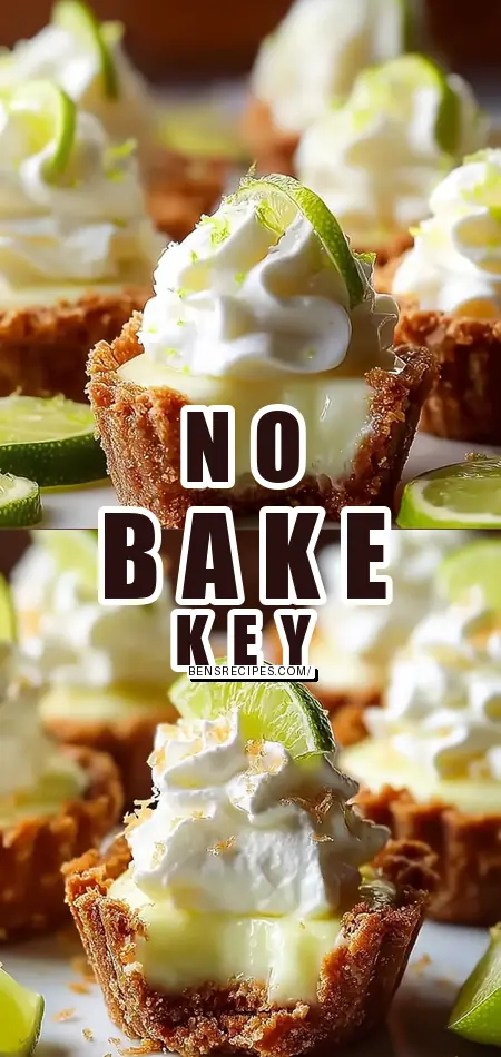 Heavenly No-Bake Mini Key Lime Pies