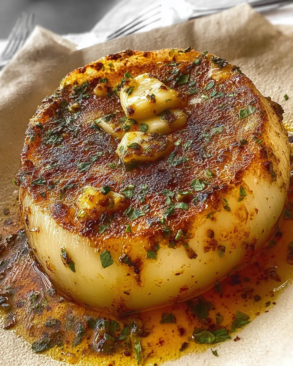 A delicious plate of Onion Bake with Butter and Herbs Recipe