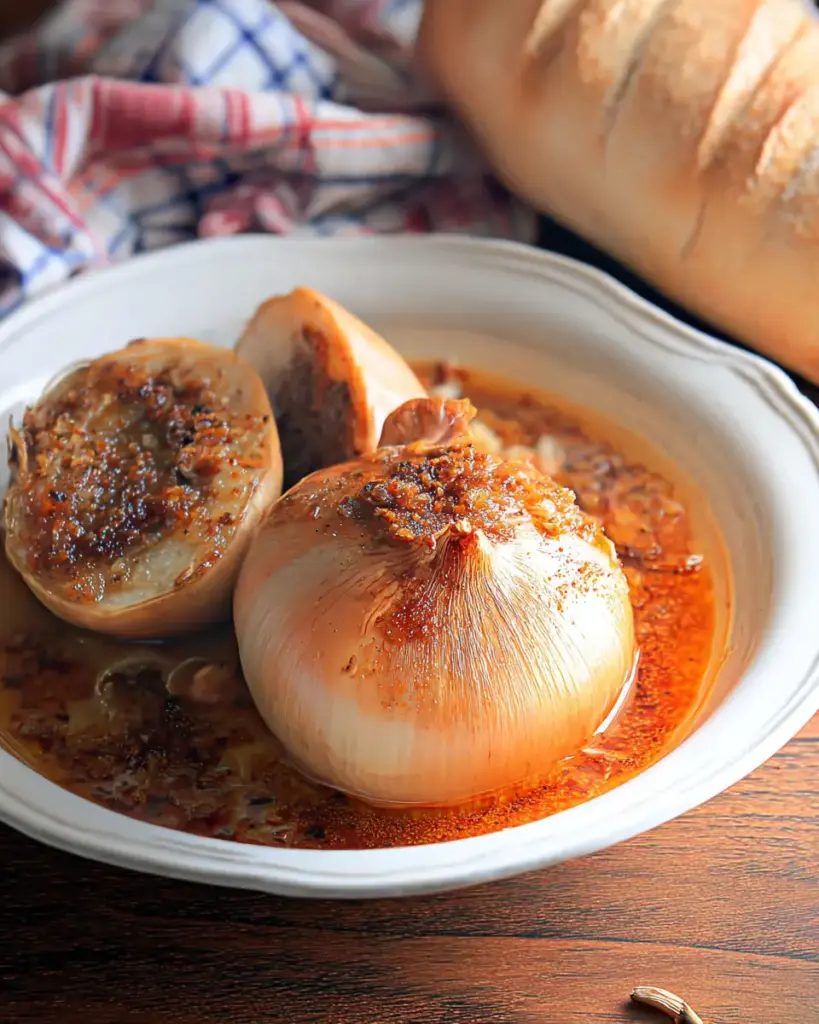 A delicious plate of Onion Boil Recipe