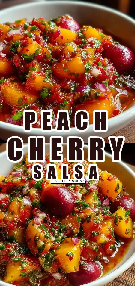 Delicious Peach Cherry Salsa