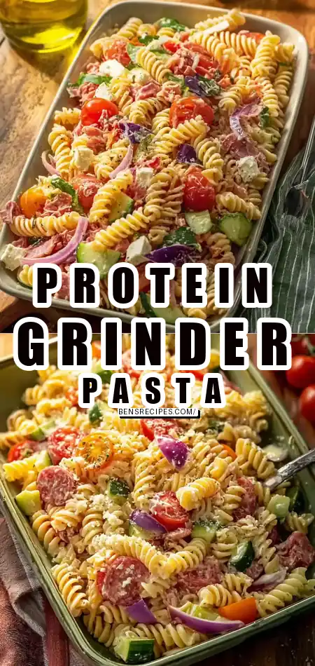 Homemade High Protein Grinder Pasta Salad - loudasrecipes