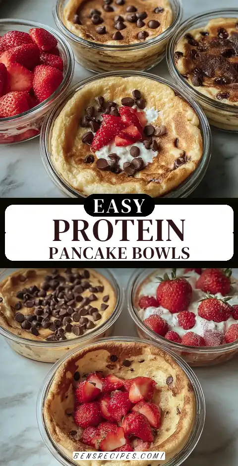 Baked Protein Pancake Bowls