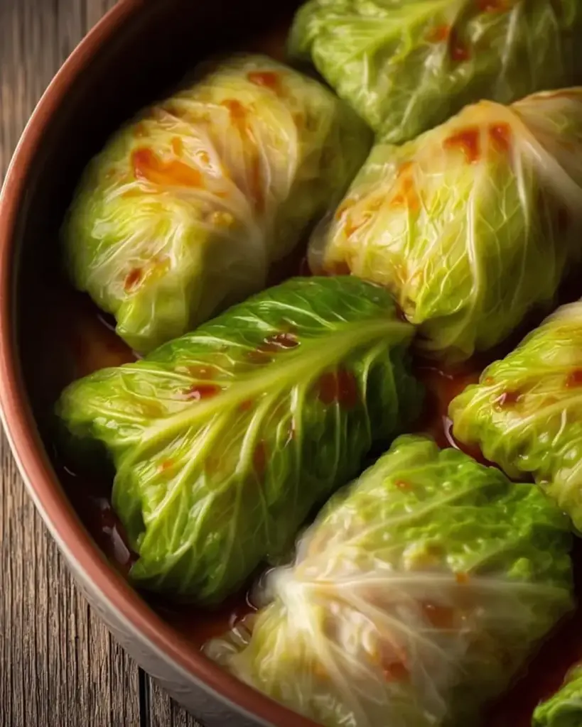 A delicious plate of Savory Polish Cabbage Rolls