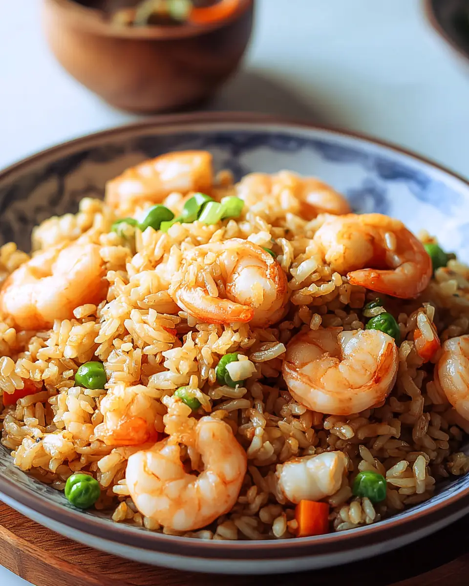 A delicious plate of Shrimp Fried Rice