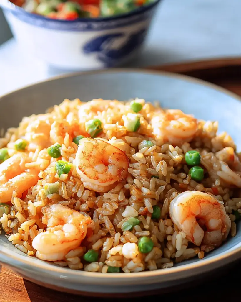 A delicious plate of Shrimp Fried Rice