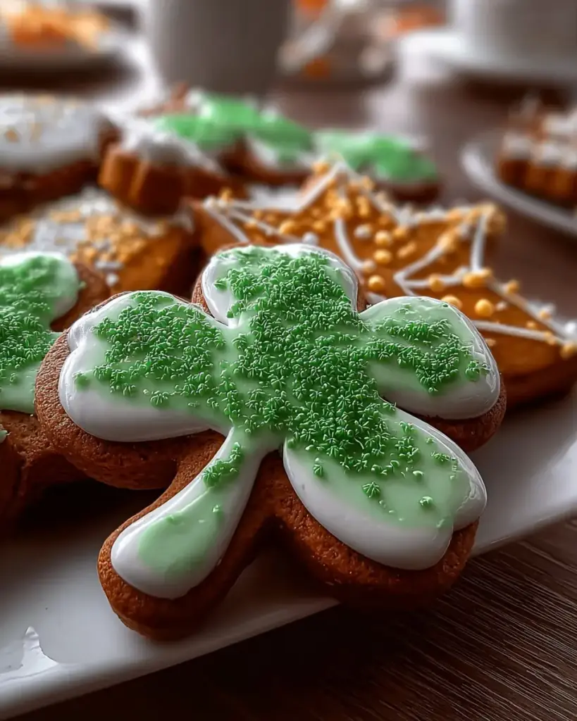 A delicious plate of St Patricks Day Cookies