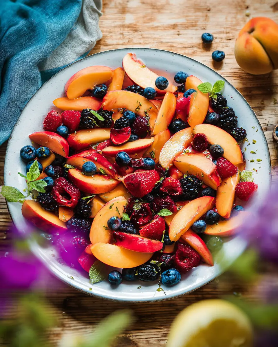 A delicious plate of Summer Fruit Salad