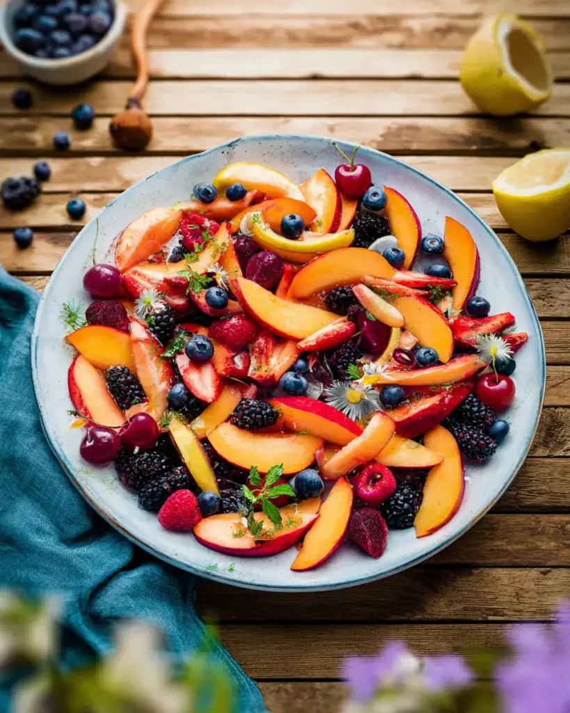 A delicious plate of Summer Fruit Salad