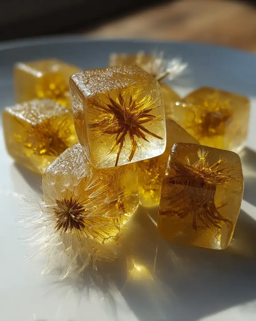 A delicious plate of Sunny 4-Ingredient Dandelion Candy That Melts Hearts