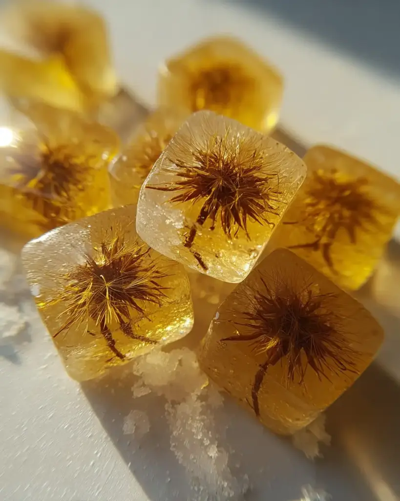 A delicious plate of Sunny 4-Ingredient Dandelion Candy That Melts Hearts