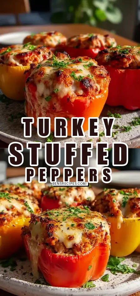 Savory Stuffed Bell Peppers with Ground Turkey
