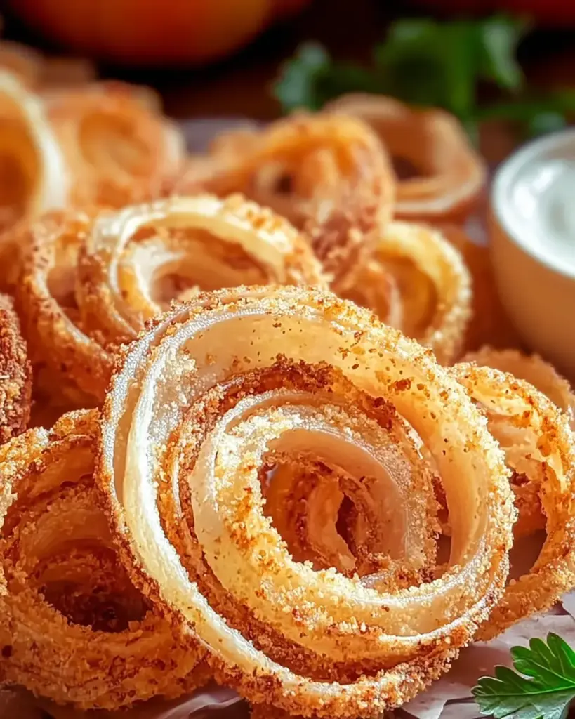 A delicious plate of TikTok Onion Ring Chips