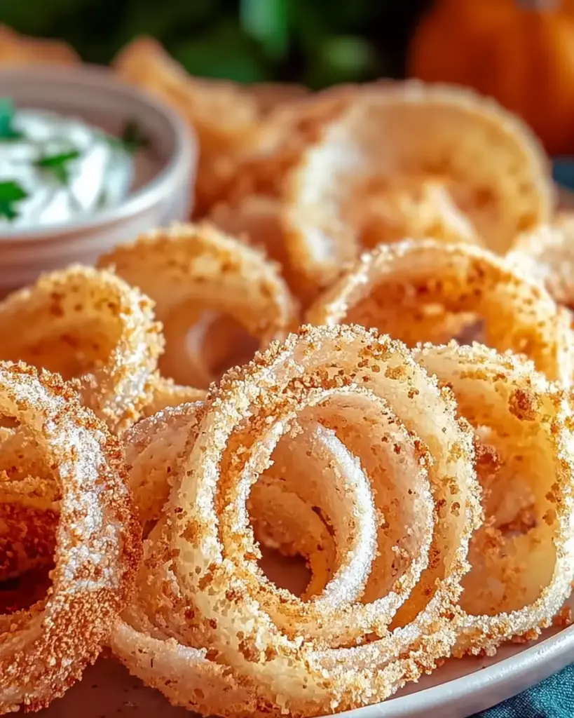 A delicious plate of TikTok Onion Ring Chips