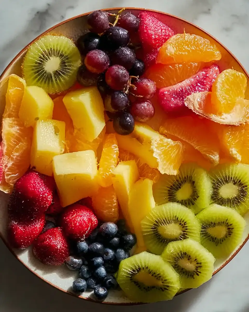 A delicious plate of Ultimate Fruit Rainbow Platter